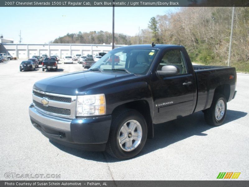 Dark Blue Metallic / Light Titanium/Ebony Black 2007 Chevrolet Silverado 1500 LT Regular Cab