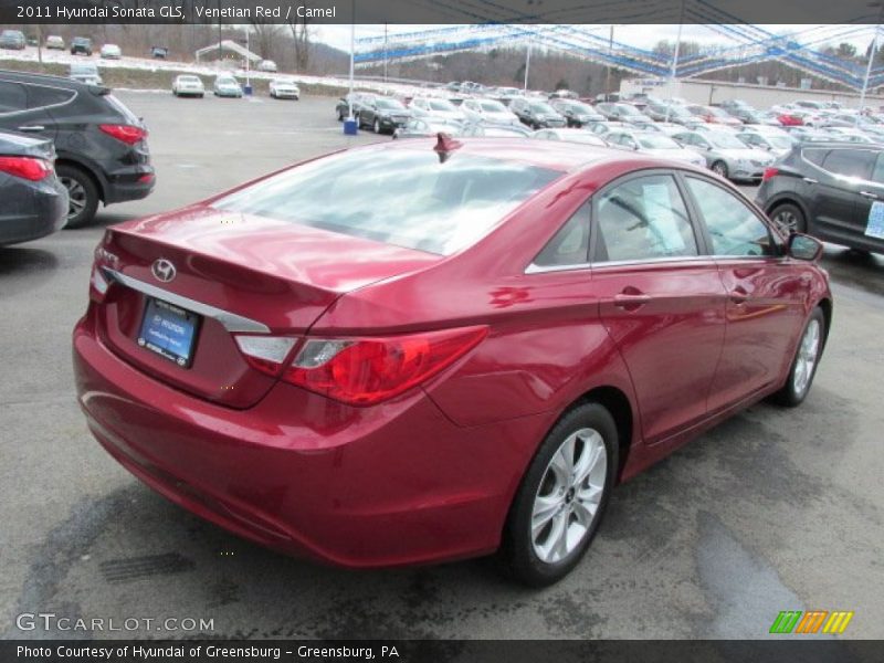Venetian Red / Camel 2011 Hyundai Sonata GLS