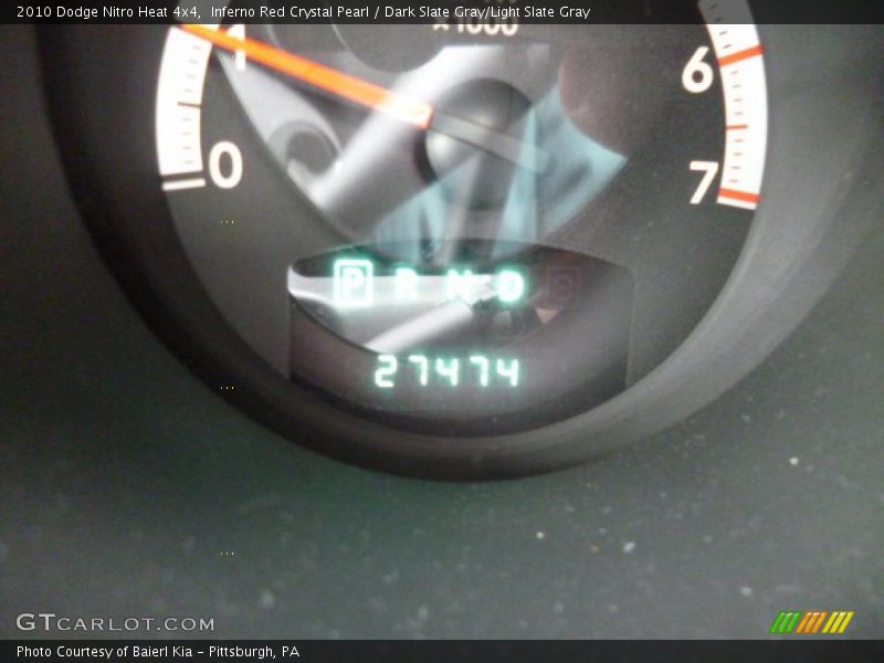 Inferno Red Crystal Pearl / Dark Slate Gray/Light Slate Gray 2010 Dodge Nitro Heat 4x4