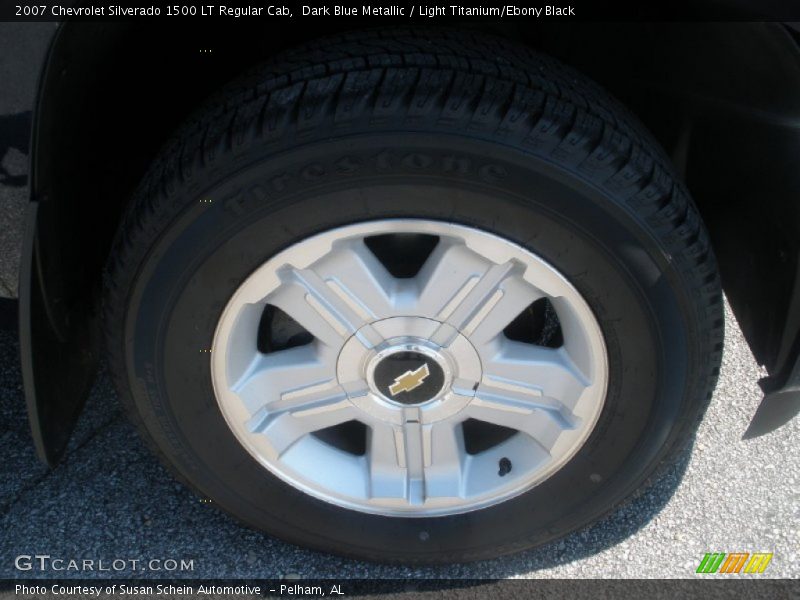 Dark Blue Metallic / Light Titanium/Ebony Black 2007 Chevrolet Silverado 1500 LT Regular Cab