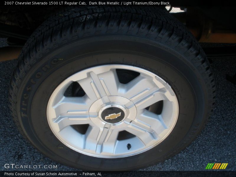 Dark Blue Metallic / Light Titanium/Ebony Black 2007 Chevrolet Silverado 1500 LT Regular Cab