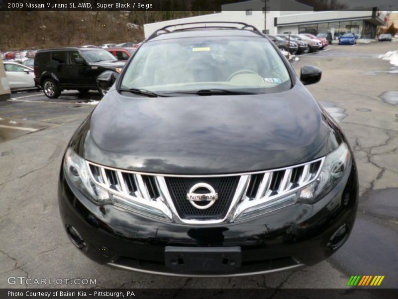Super Black / Beige 2009 Nissan Murano SL AWD