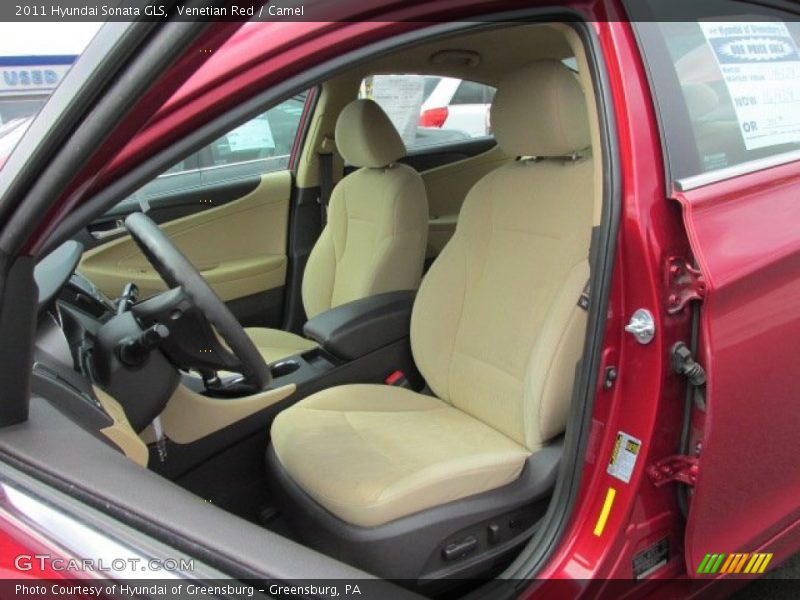 Venetian Red / Camel 2011 Hyundai Sonata GLS