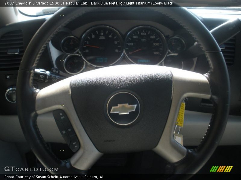 Dark Blue Metallic / Light Titanium/Ebony Black 2007 Chevrolet Silverado 1500 LT Regular Cab