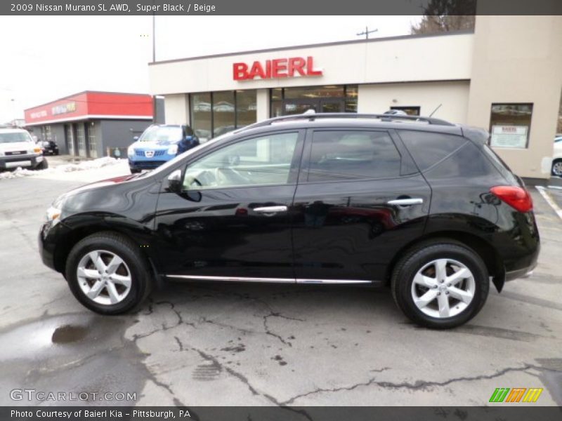 Super Black / Beige 2009 Nissan Murano SL AWD