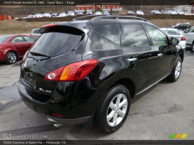 Super Black / Beige 2009 Nissan Murano SL AWD