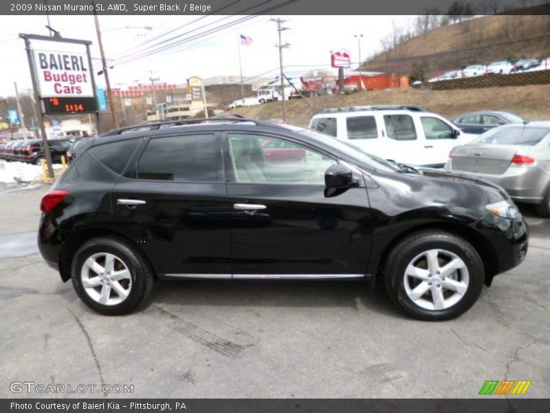 Super Black / Beige 2009 Nissan Murano SL AWD