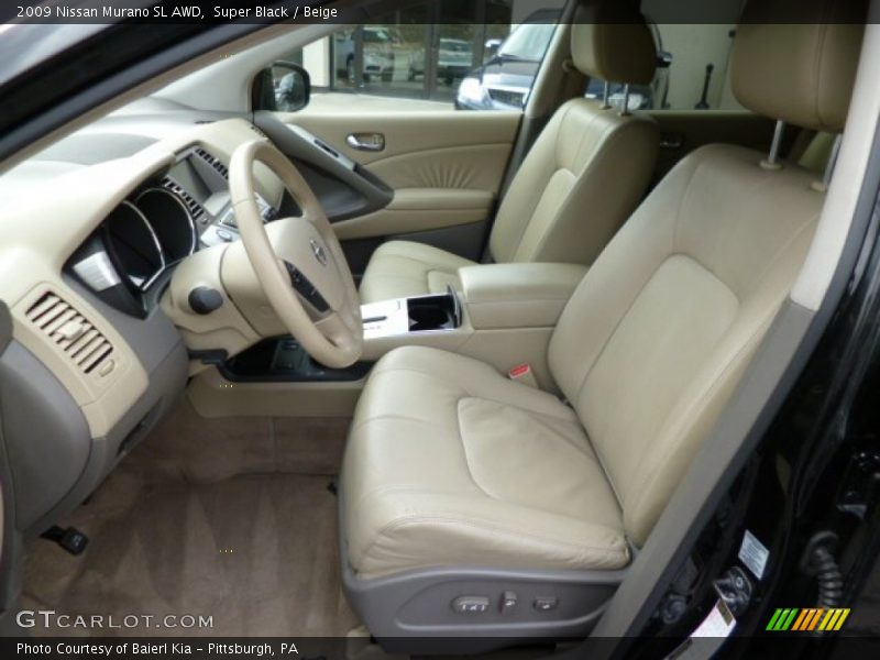 Super Black / Beige 2009 Nissan Murano SL AWD
