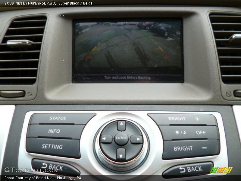 Super Black / Beige 2009 Nissan Murano SL AWD