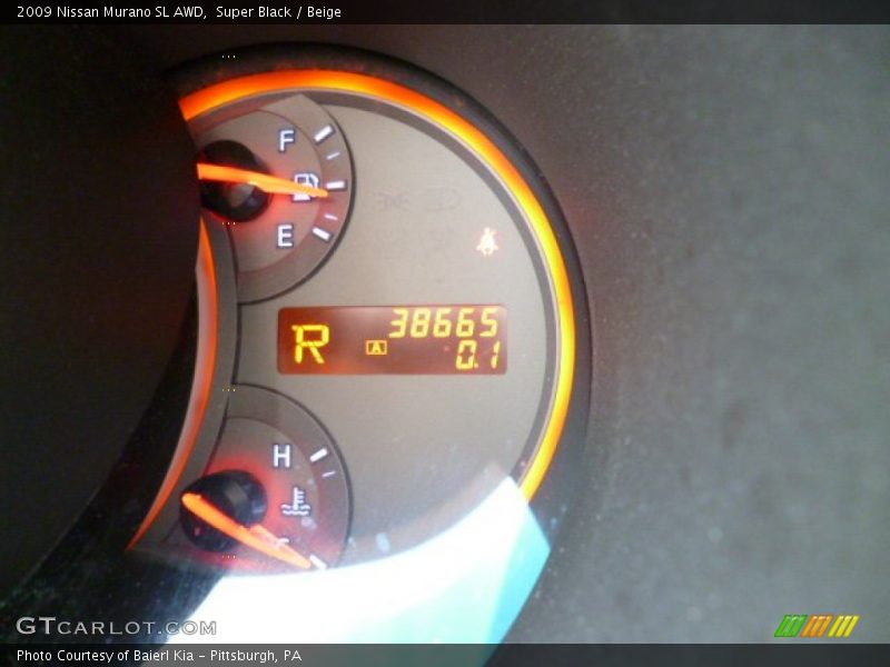 Super Black / Beige 2009 Nissan Murano SL AWD