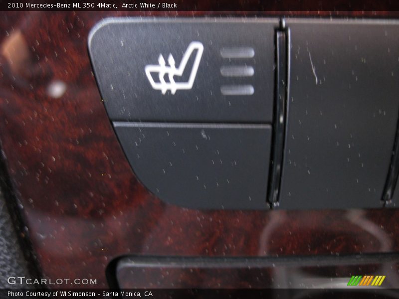 Arctic White / Black 2010 Mercedes-Benz ML 350 4Matic