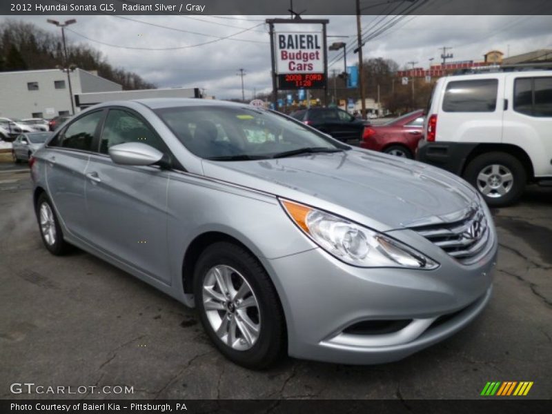 Radiant Silver / Gray 2012 Hyundai Sonata GLS