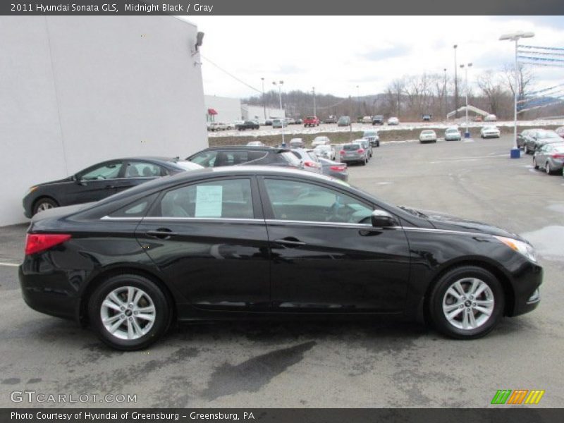 Midnight Black / Gray 2011 Hyundai Sonata GLS
