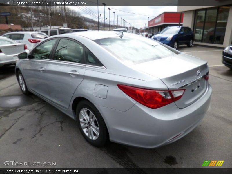 Radiant Silver / Gray 2012 Hyundai Sonata GLS