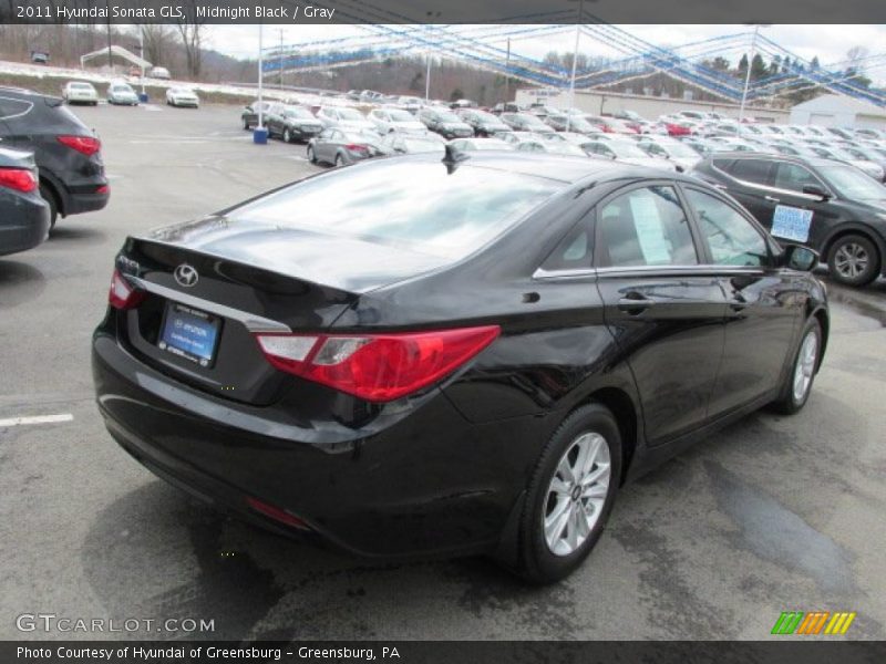 Midnight Black / Gray 2011 Hyundai Sonata GLS