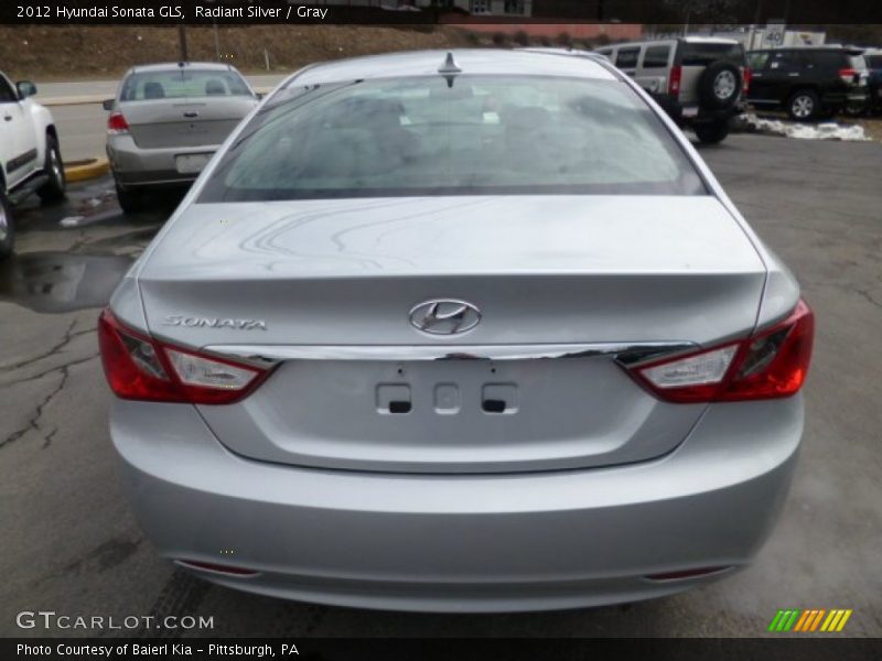 Radiant Silver / Gray 2012 Hyundai Sonata GLS