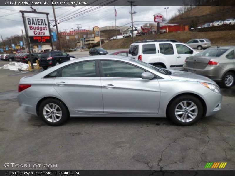 Radiant Silver / Gray 2012 Hyundai Sonata GLS