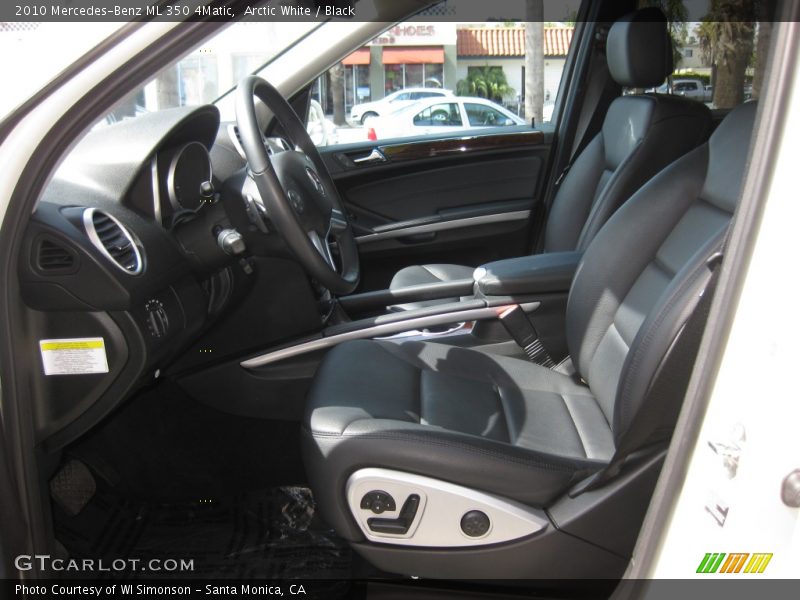 Arctic White / Black 2010 Mercedes-Benz ML 350 4Matic