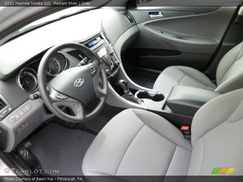 Radiant Silver / Gray 2012 Hyundai Sonata GLS