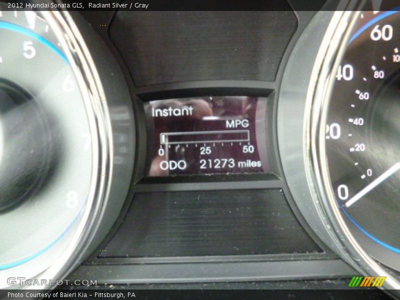 Radiant Silver / Gray 2012 Hyundai Sonata GLS