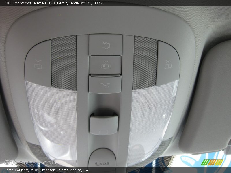 Arctic White / Black 2010 Mercedes-Benz ML 350 4Matic