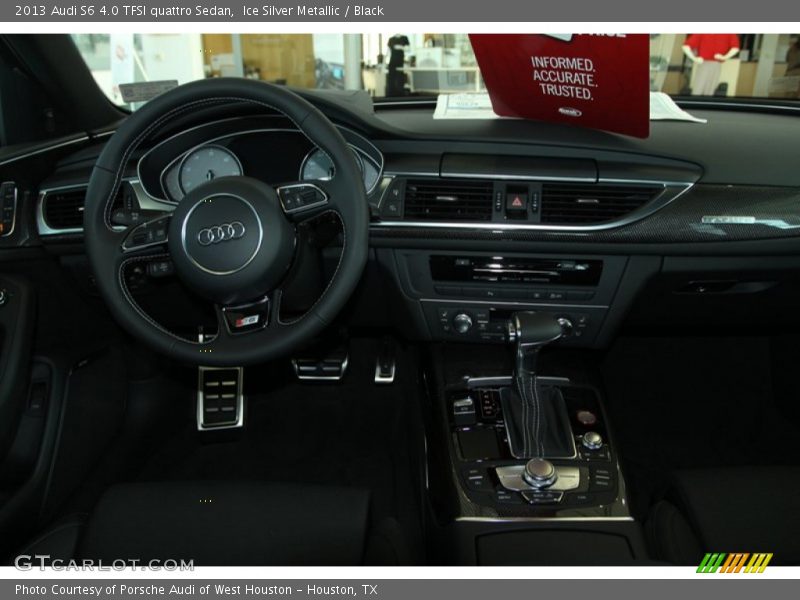 Ice Silver Metallic / Black 2013 Audi S6 4.0 TFSI quattro Sedan
