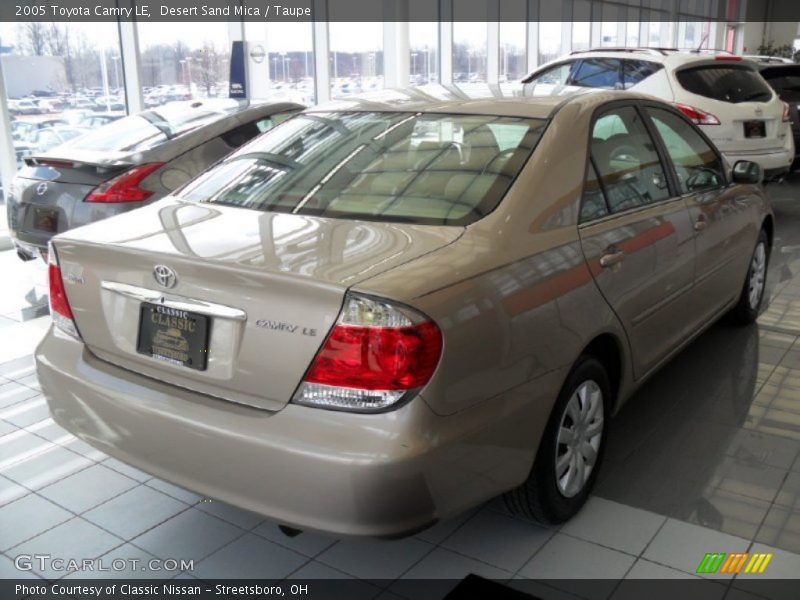 Desert Sand Mica / Taupe 2005 Toyota Camry LE