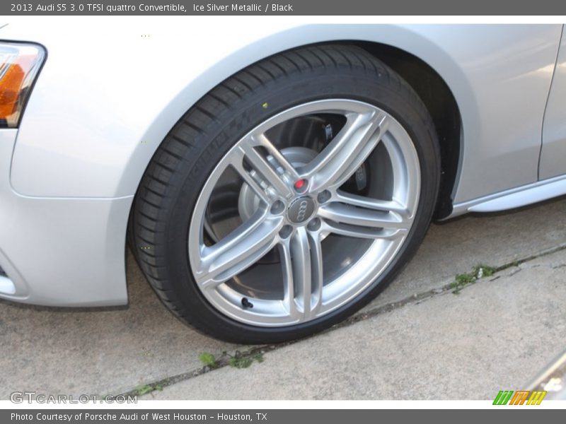 Ice Silver Metallic / Black 2013 Audi S5 3.0 TFSI quattro Convertible