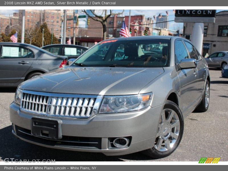 Silver Birch Metallic / Dark Charcoal 2008 Lincoln MKZ AWD Sedan