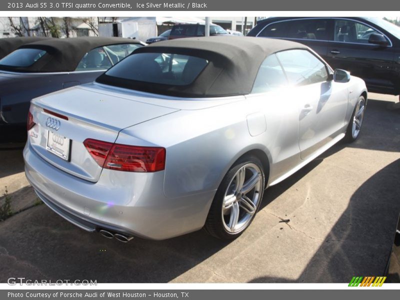 Ice Silver Metallic / Black 2013 Audi S5 3.0 TFSI quattro Convertible