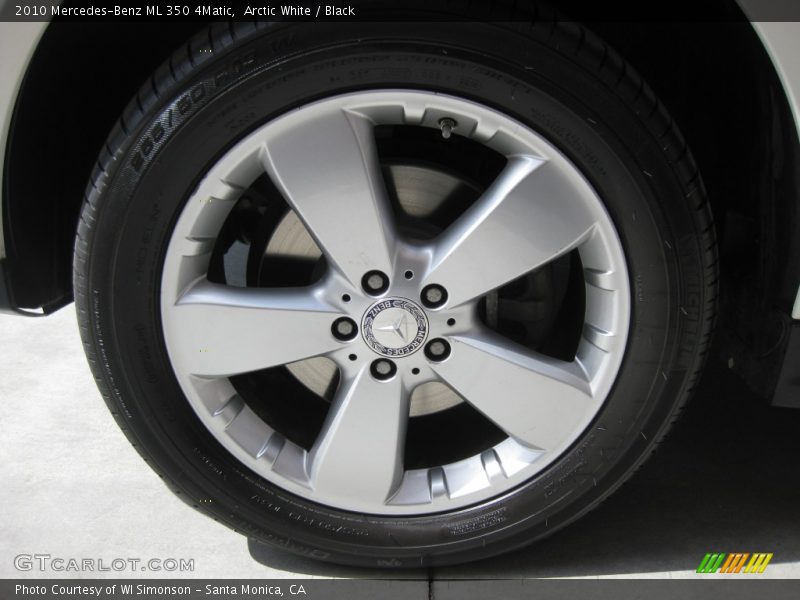 Arctic White / Black 2010 Mercedes-Benz ML 350 4Matic