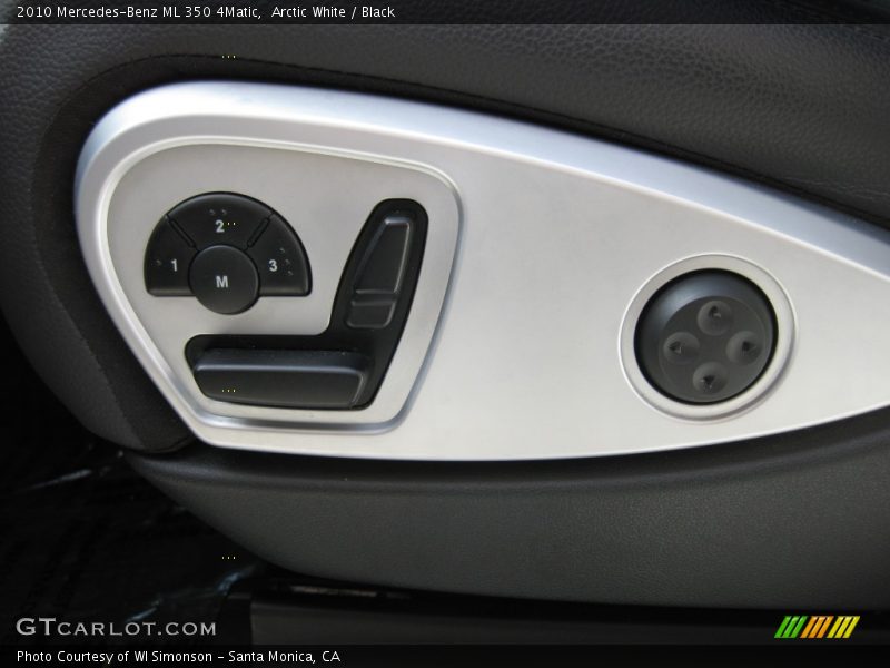 Arctic White / Black 2010 Mercedes-Benz ML 350 4Matic
