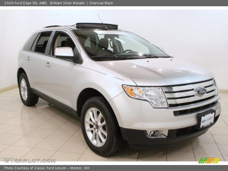 Brilliant Silver Metallic / Charcoal Black 2009 Ford Edge SEL AWD