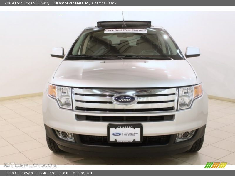 Brilliant Silver Metallic / Charcoal Black 2009 Ford Edge SEL AWD