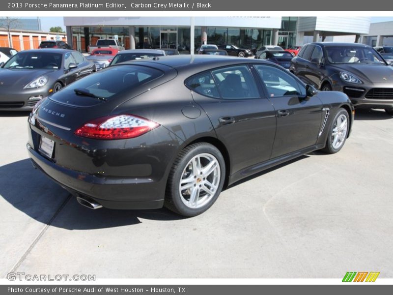 Carbon Grey Metallic / Black 2013 Porsche Panamera Platinum Edition