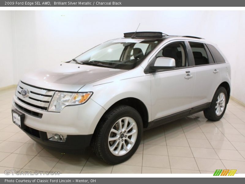 Brilliant Silver Metallic / Charcoal Black 2009 Ford Edge SEL AWD
