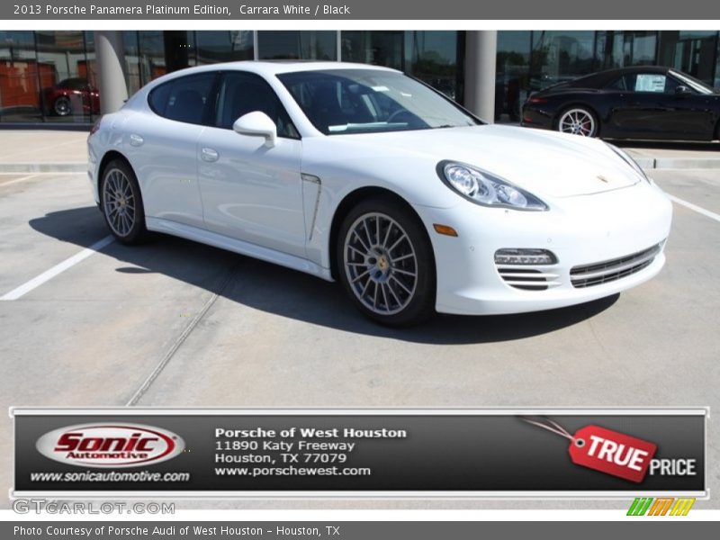 Carrara White / Black 2013 Porsche Panamera Platinum Edition