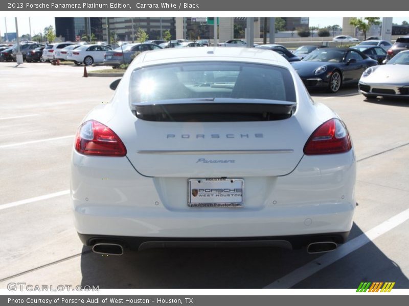 Carrara White / Black 2013 Porsche Panamera Platinum Edition