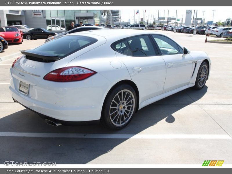 Carrara White / Black 2013 Porsche Panamera Platinum Edition