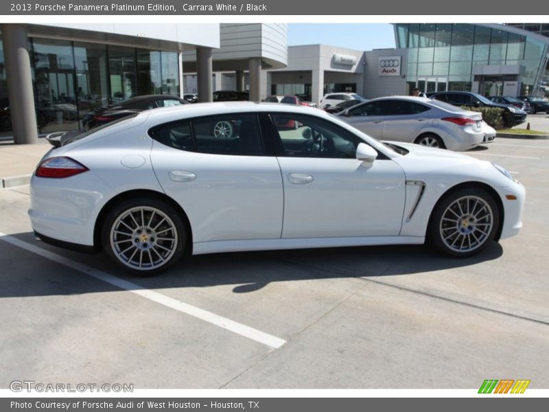 Carrara White / Black 2013 Porsche Panamera Platinum Edition