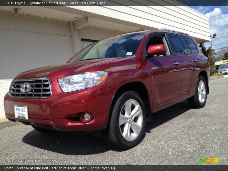 Salsa Red Pearl / Ash 2010 Toyota Highlander Limited 4WD