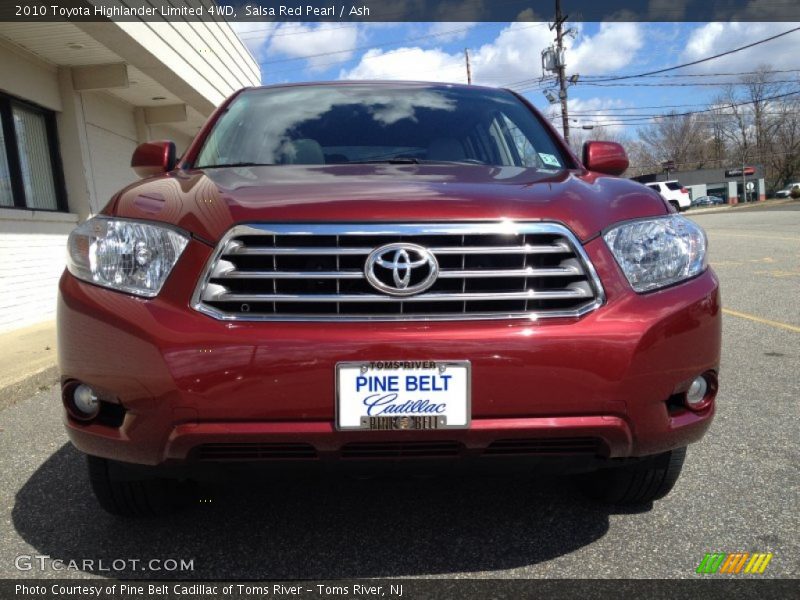 Salsa Red Pearl / Ash 2010 Toyota Highlander Limited 4WD