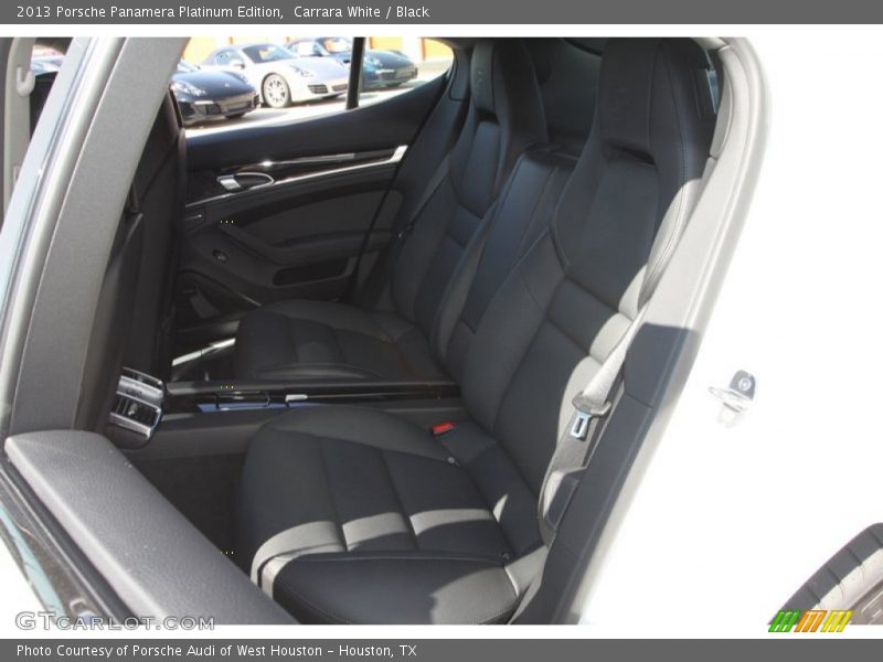 Rear Seat of 2013 Panamera Platinum Edition