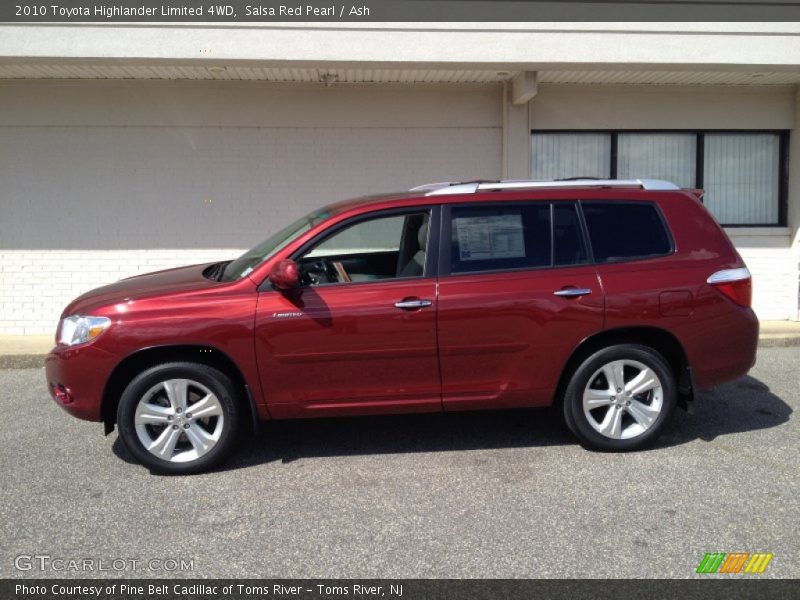 Salsa Red Pearl / Ash 2010 Toyota Highlander Limited 4WD
