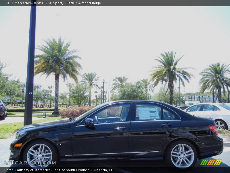 Black / Almond Beige 2013 Mercedes-Benz C 250 Sport