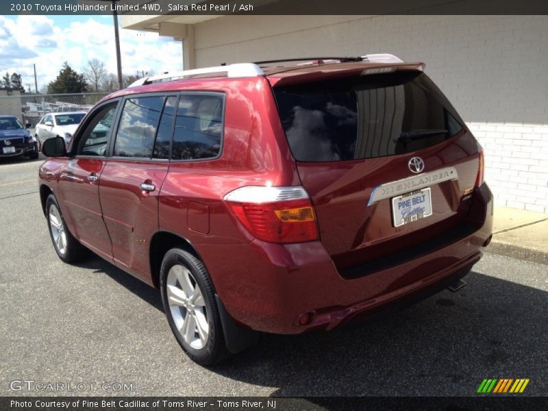Salsa Red Pearl / Ash 2010 Toyota Highlander Limited 4WD