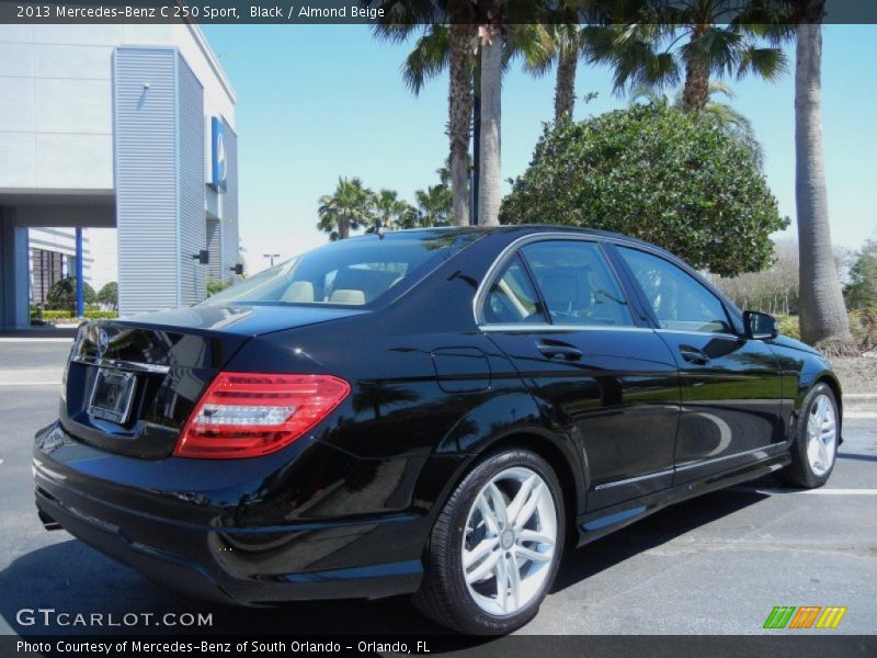 Black / Almond Beige 2013 Mercedes-Benz C 250 Sport