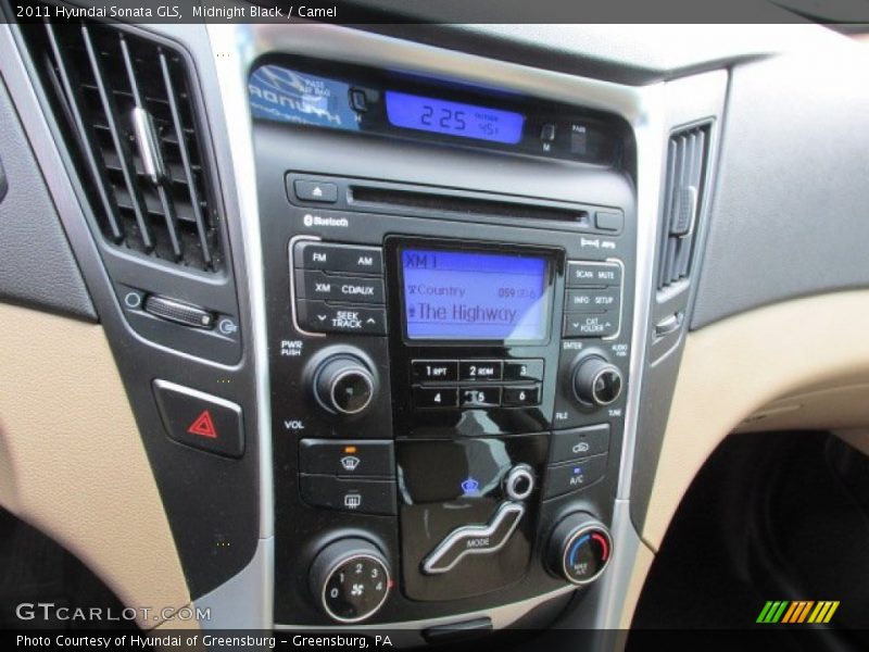 Midnight Black / Camel 2011 Hyundai Sonata GLS