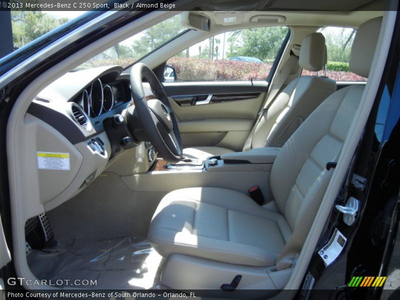 Black / Almond Beige 2013 Mercedes-Benz C 250 Sport