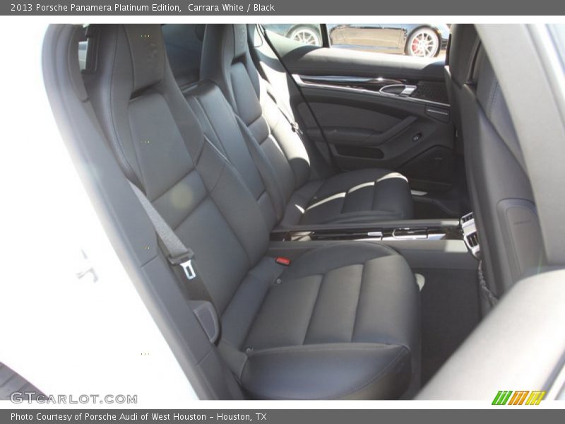 Rear Seat of 2013 Panamera Platinum Edition